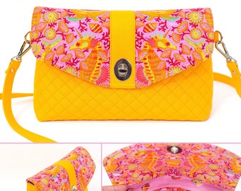 Easy Bag Sewing Pattern, Flap Bag, Singapore Sling Bag, Handbag PDF Sewing Pattern