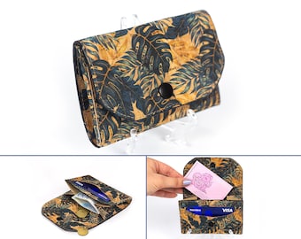 Sendai Wallet, Mini Card Wallet Sewing Pattern, PDF Sewing Pattern