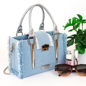 Florence Frayed Bag Sewing Pattern – Fully Templated | Inch & Metric | Instant Download PDF