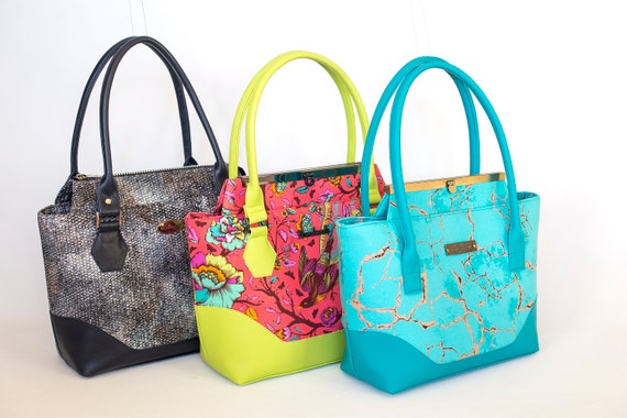 Purse Pattern Zipper Bag Pattern Bergen Bag PDF Sewing Pattern