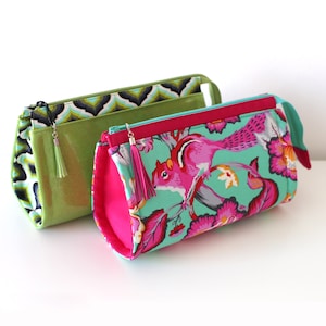 Schminktasche - Makeup Zipper Bag - PDF Schnittmuster - Reno Abgerundete Schminktasche