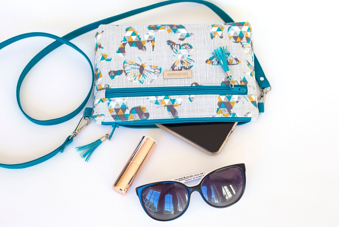 Zipper Bag Pattern in Two Sizes Zipper Purse Denver Double Etsy Australia