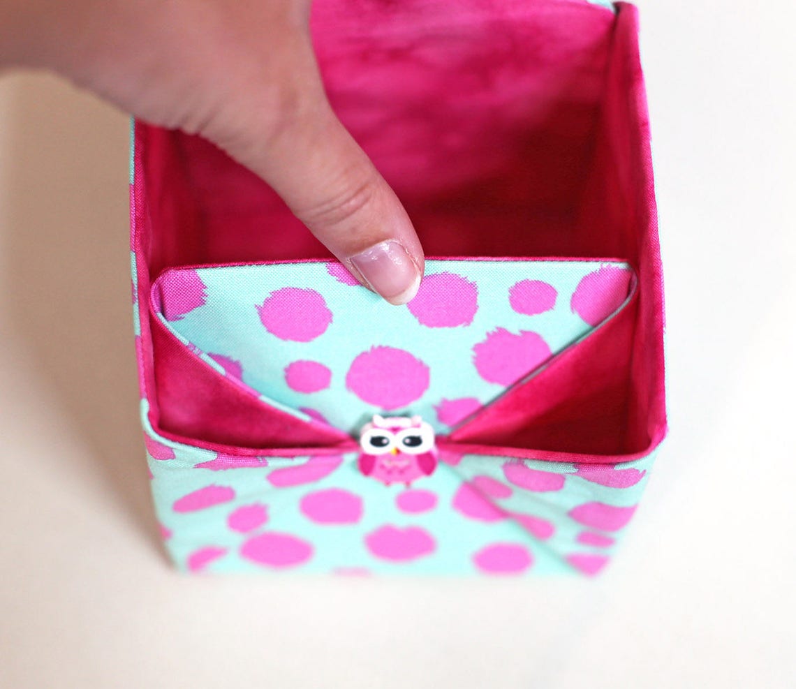 Storage Box Pattern Sew Storage Box Fabric Storage PDF Etsy