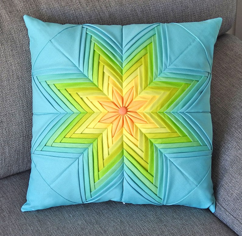 Fancy Folded Star Pillow A Pillowcase PDF Sewing Pattern Etsy