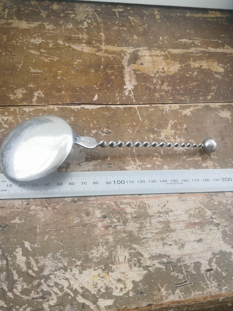 Antique Marius Hammer 830 Silver Tomato Spoon Vintage Norwegian Silver