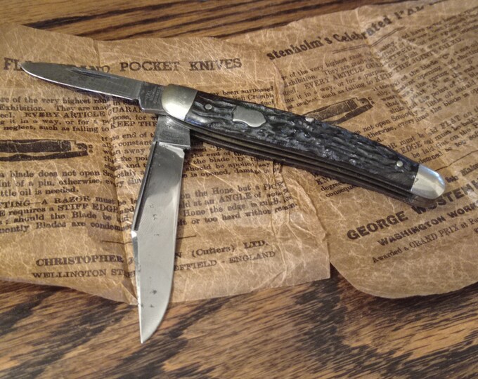 Rare Geo. Wostenholm IXL Pocket Knife Washington Works Sheffield Etsy