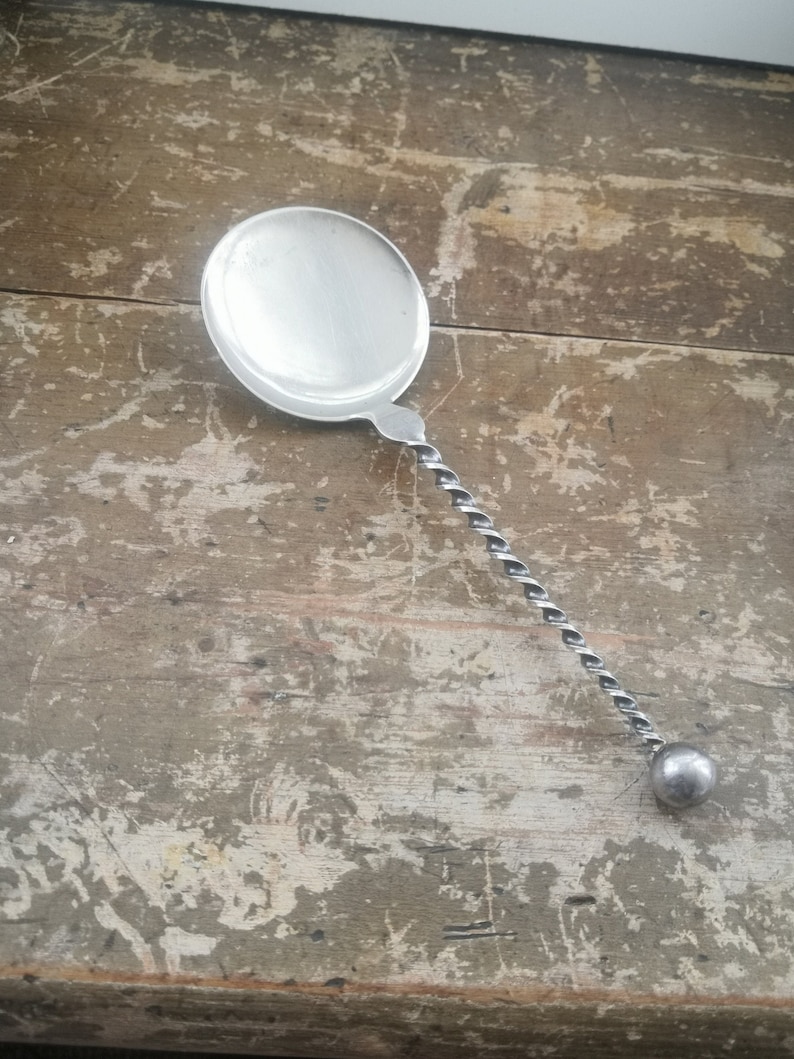 Antique Marius Hammer 830 Silver Tomato Spoon Vintage Norwegian Silver