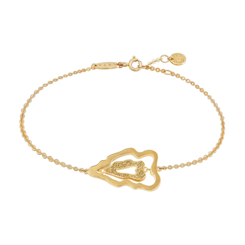 Atlas Luzon Gold Plated Silver Bracelet \u2013 Single Chain Bracelet \u2013 Stoneless Bracelet \u2013 Gold Vermeil Bracelet
