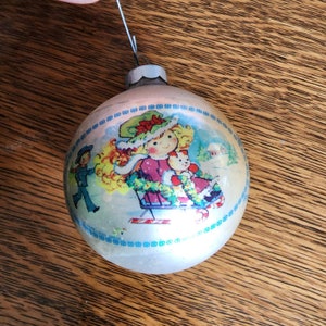Vintage Polly Pals Glass Orament
