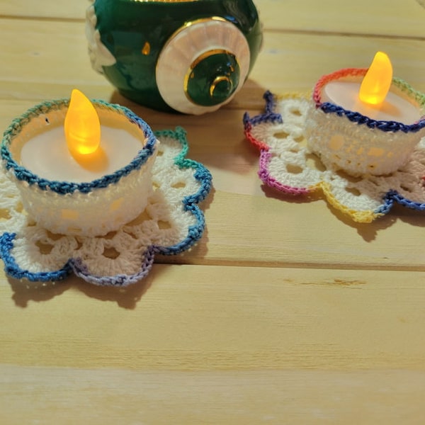 Tealight Holder Pattern. Crochet Thread