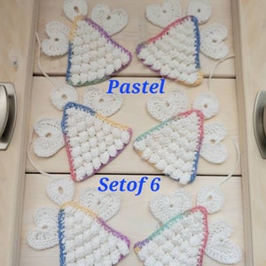 Angel with Heart Wings. Thread Crocheted pdf Pattern