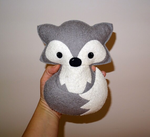 gray fox plush