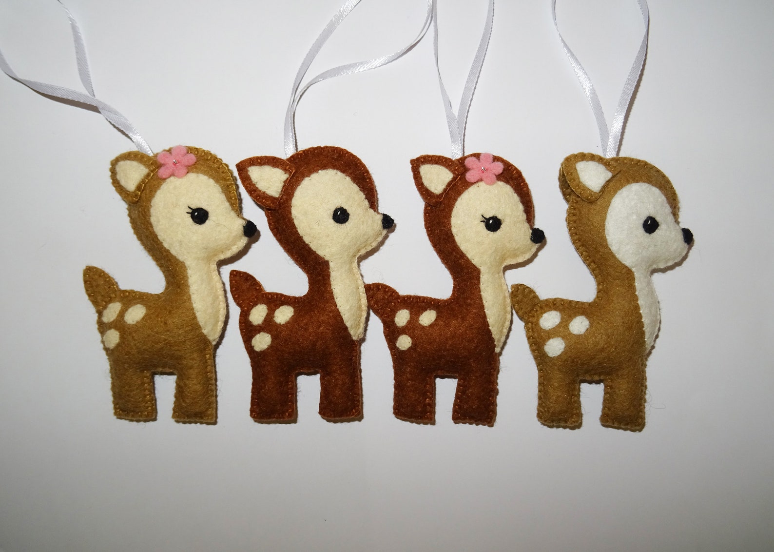 Wool Felt Fawn Ornament Deer Ornament Nursery Decor Baby Etsy