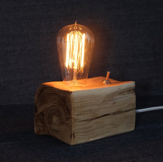 bedside lamp wooden