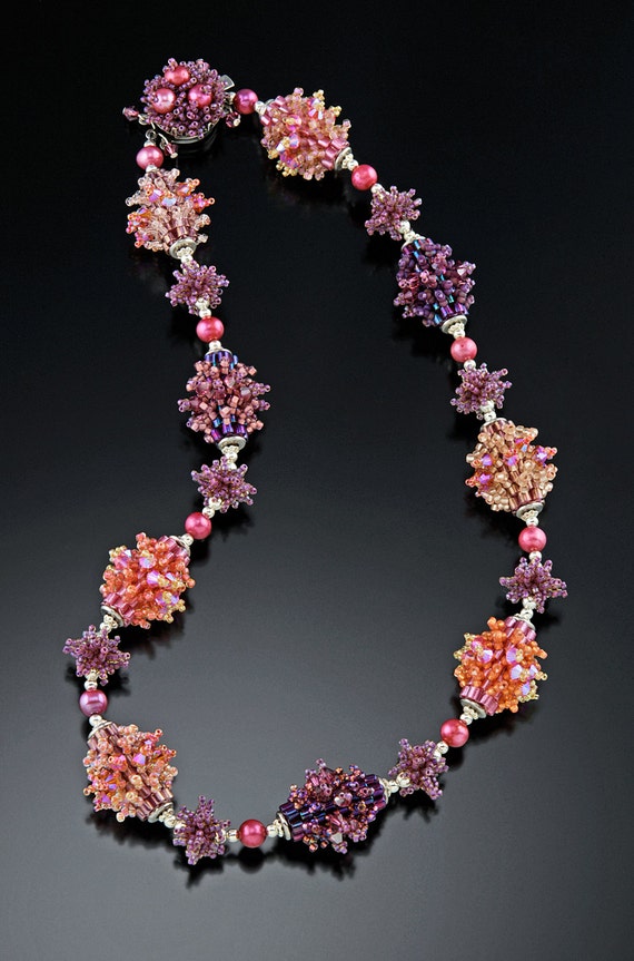 TUTORIAL Spring Beaded Bead Necklace