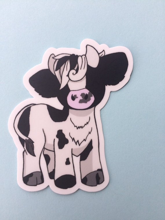 Cow Shaped Felt Animal Stickers
