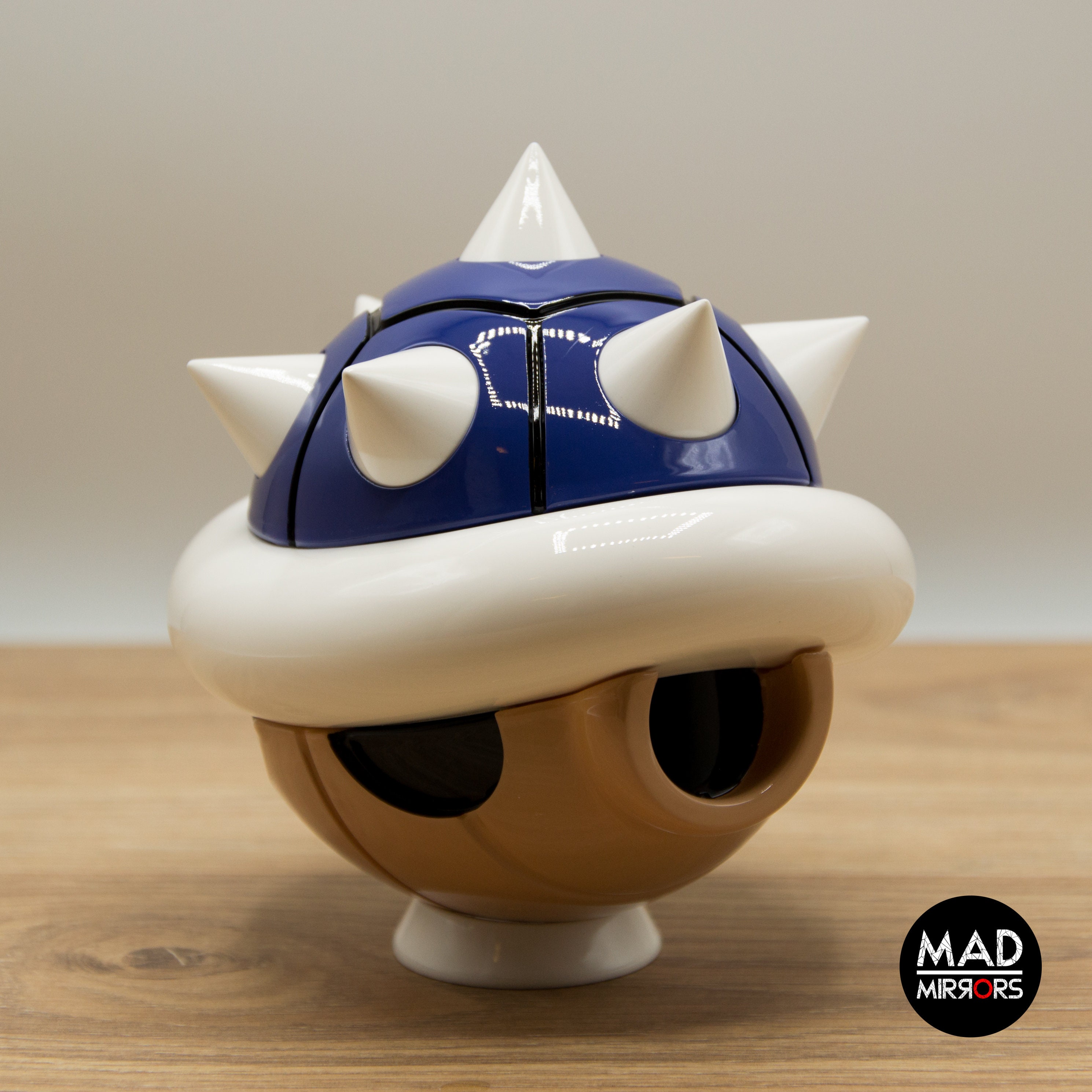 nintendo mario kart shell pillow blue