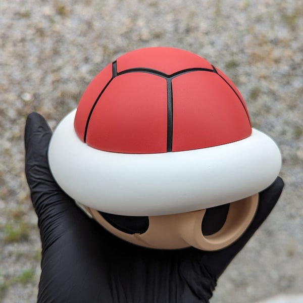 Énorme carapace Mario Kart rouge avec sa nouvelle finition matte absolument sublime!