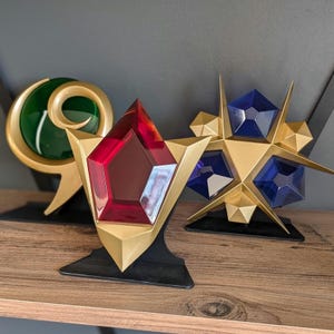 Set of 3 ancestral stones 1:1 scale - Inspired by Legend of Zelda Ocarina of Time - Limited edition of 50 pieces