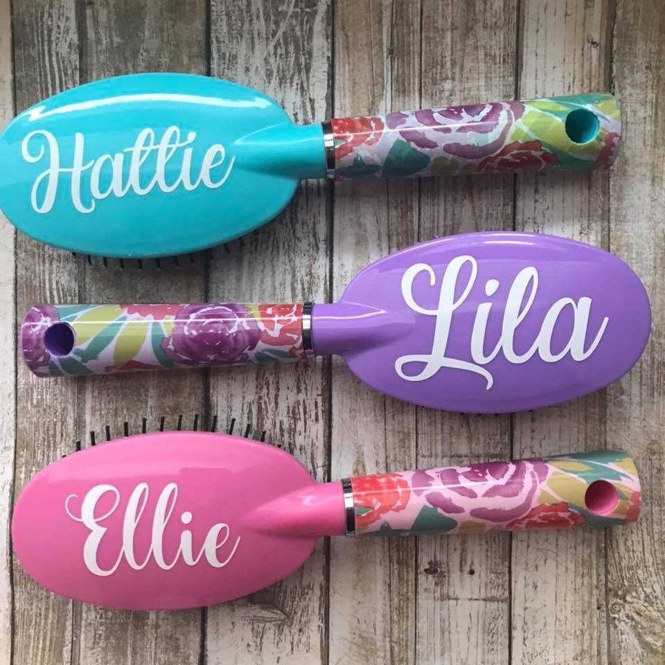 Quick Shipping! Personalized or Monogrammed hair brushes, perfect twe…