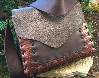 Buffalo leather bag | Etsy