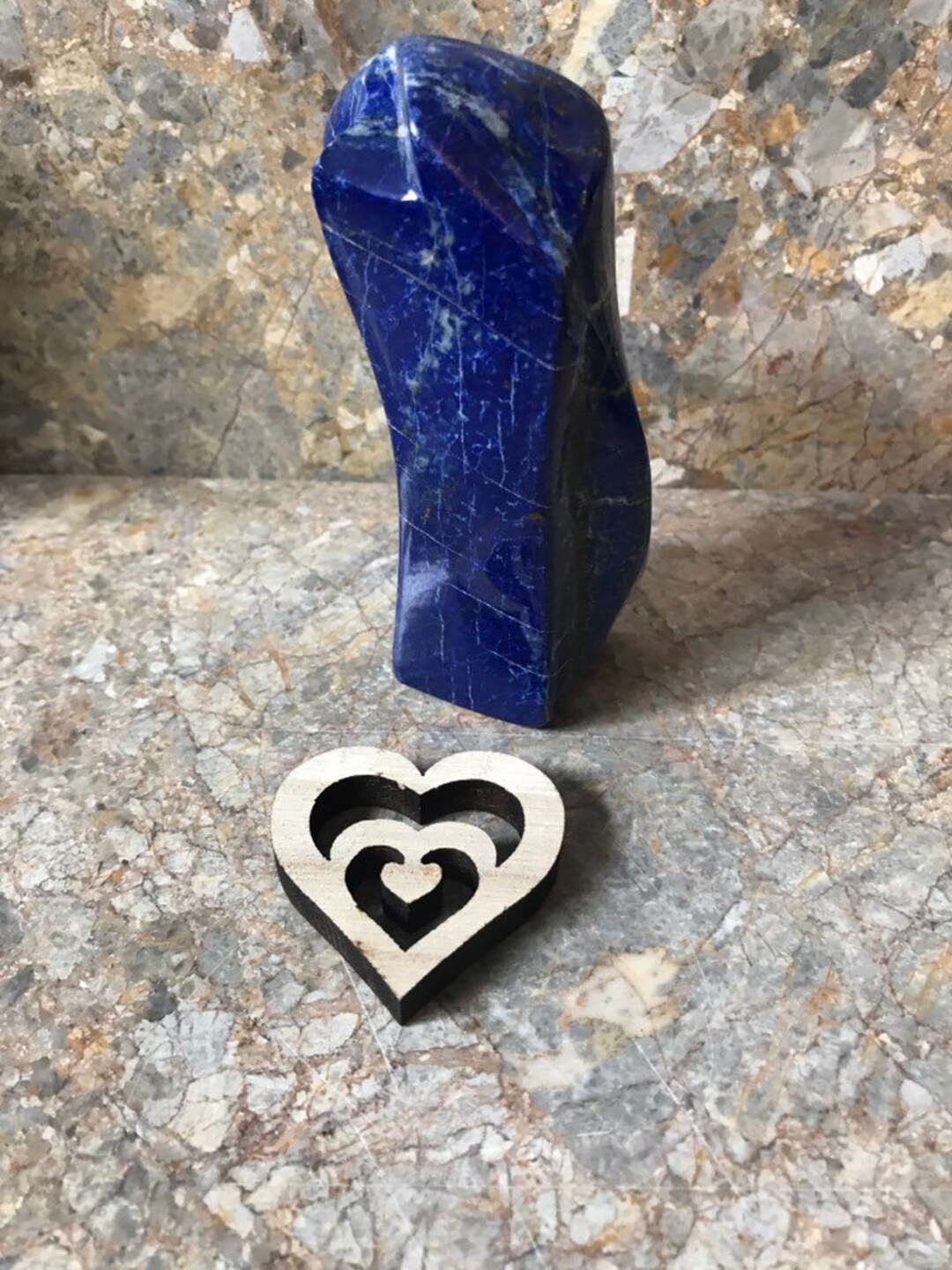 Lapis Lazuli Freeform Shape, Deep Blue Crystal, Reiki Healing Stone