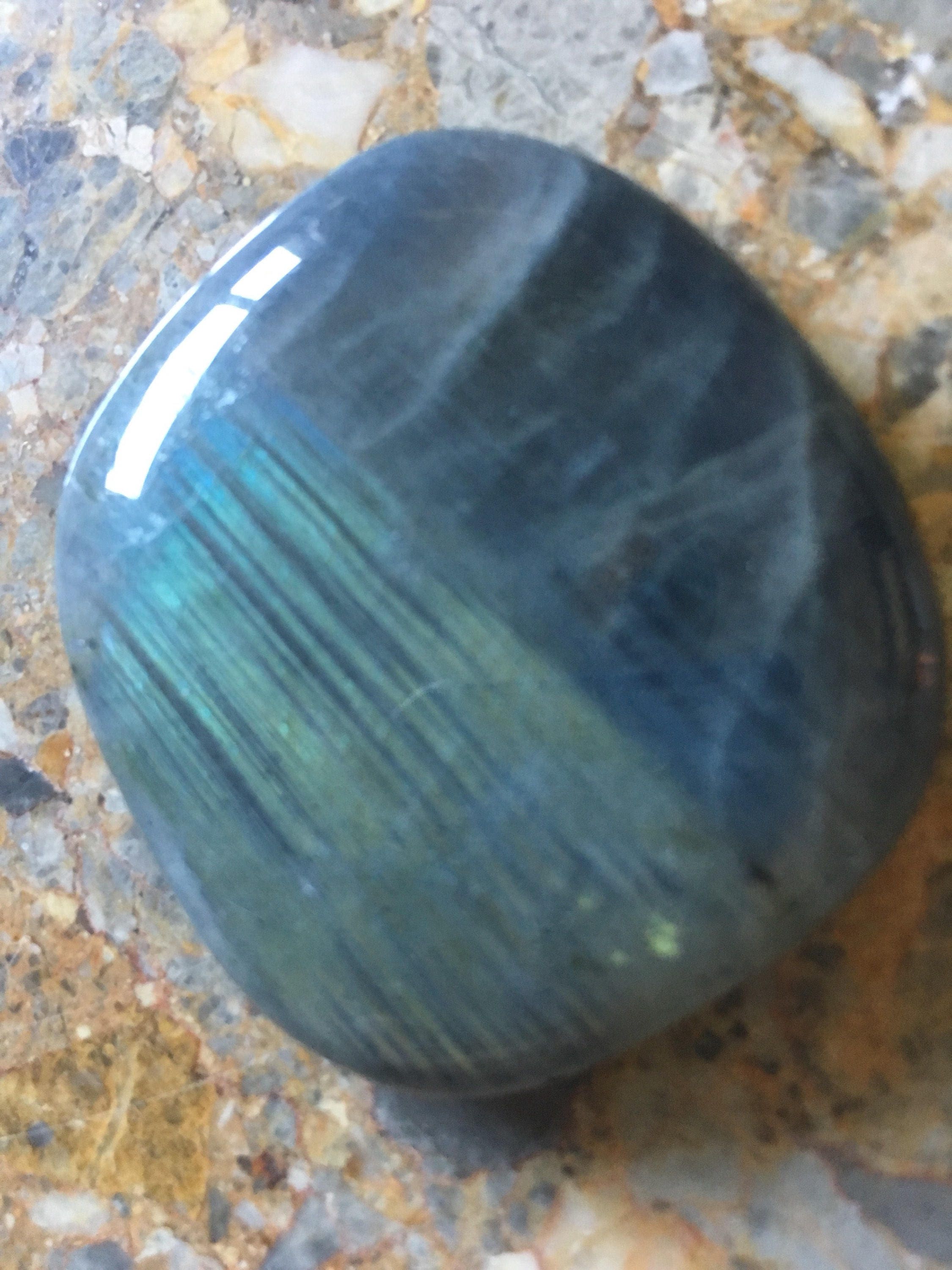 Labradorite Palmstone Reiki Healing Crystal Northern Lights Etsy India