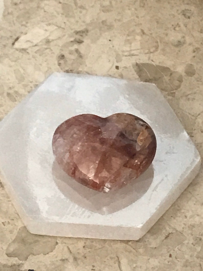 Crimson Healer Fire Quartz Chakra Reiki Healing Heart Crystal Etsy UK