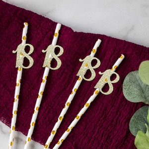 18th Birthday Straws, 18th Birthday Decor, Happy 18th Birthday, 18 Birthday Straws, eighteen birthday straws, 18th birthday straws, 18 years