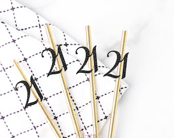21st Birthday Straws, 21st Birthday Decor, Happy 21st Birthday, 21 Birthday Straws, twenty one birthday straws, 21st straws, 21 & legal