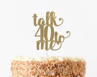 40 years blessed & loved, 40th Birthday, 40th Birthday, 40 Cake Topper, 40 Years Blessed, 40th Birthday Sign,Cheers to 40 Years Cake Topper