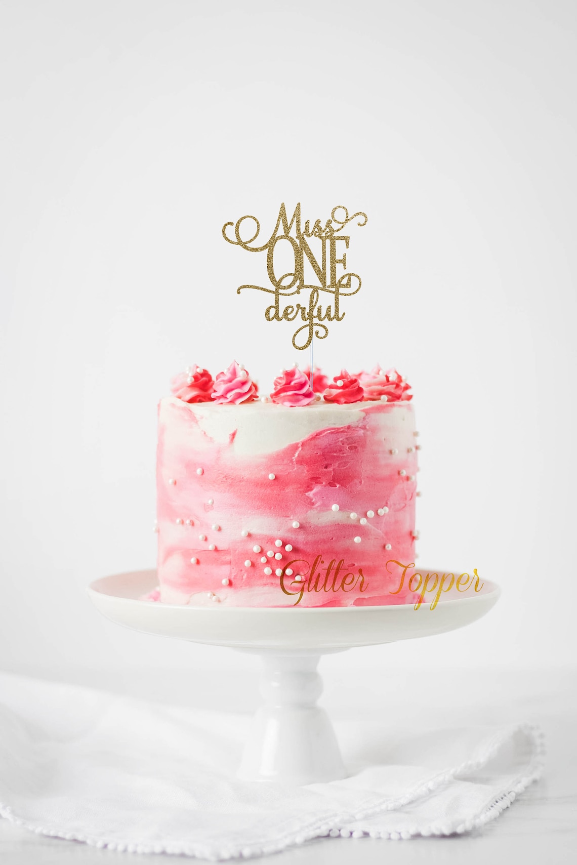 Miss Onederful Cake Topper First Birthday Cake Topper | Etsy