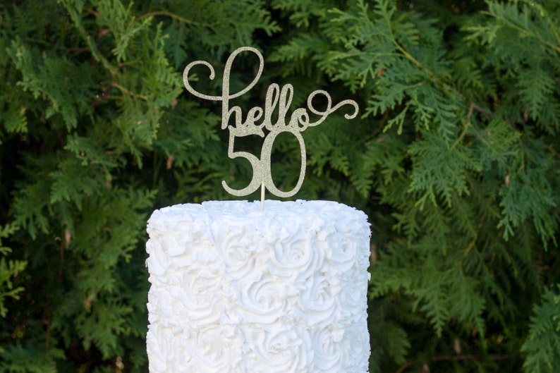 50th birthday cake topper