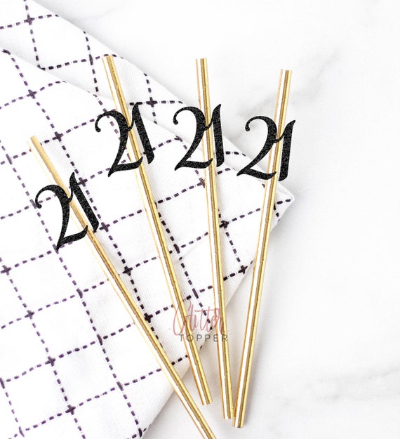 21st Birthday Straws, 21st Birthday Decor, Happy 21st Birthday, 21 Birthday Straws, twenty one birthday straws, 21st straws, 21 & legal