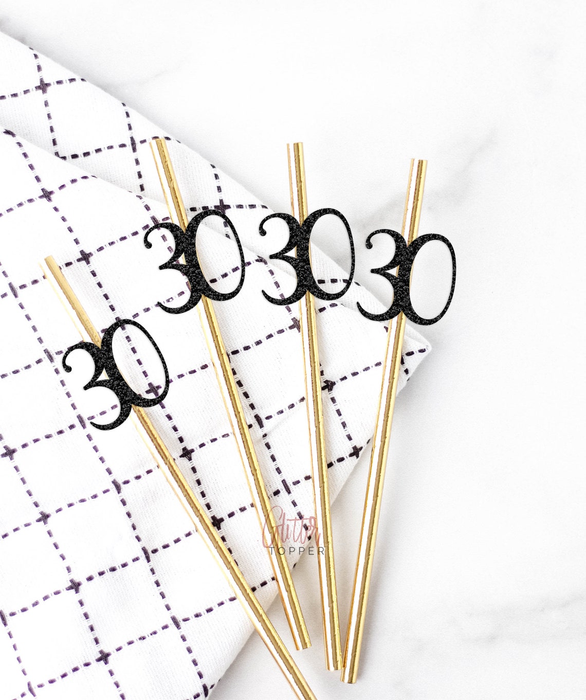 30th Birthday Straws 30th Birthday Decor Happy 30th Birthday 30 Birthday Straws thirty birthday straws 30th straws 30 decor thirty