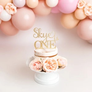 Personalized Birthday Cake Topper, Birthday Cake Topper, Age Cake Topper, 1st Birthday Cake Topper, Cake Smash, Custom Birthday Topper