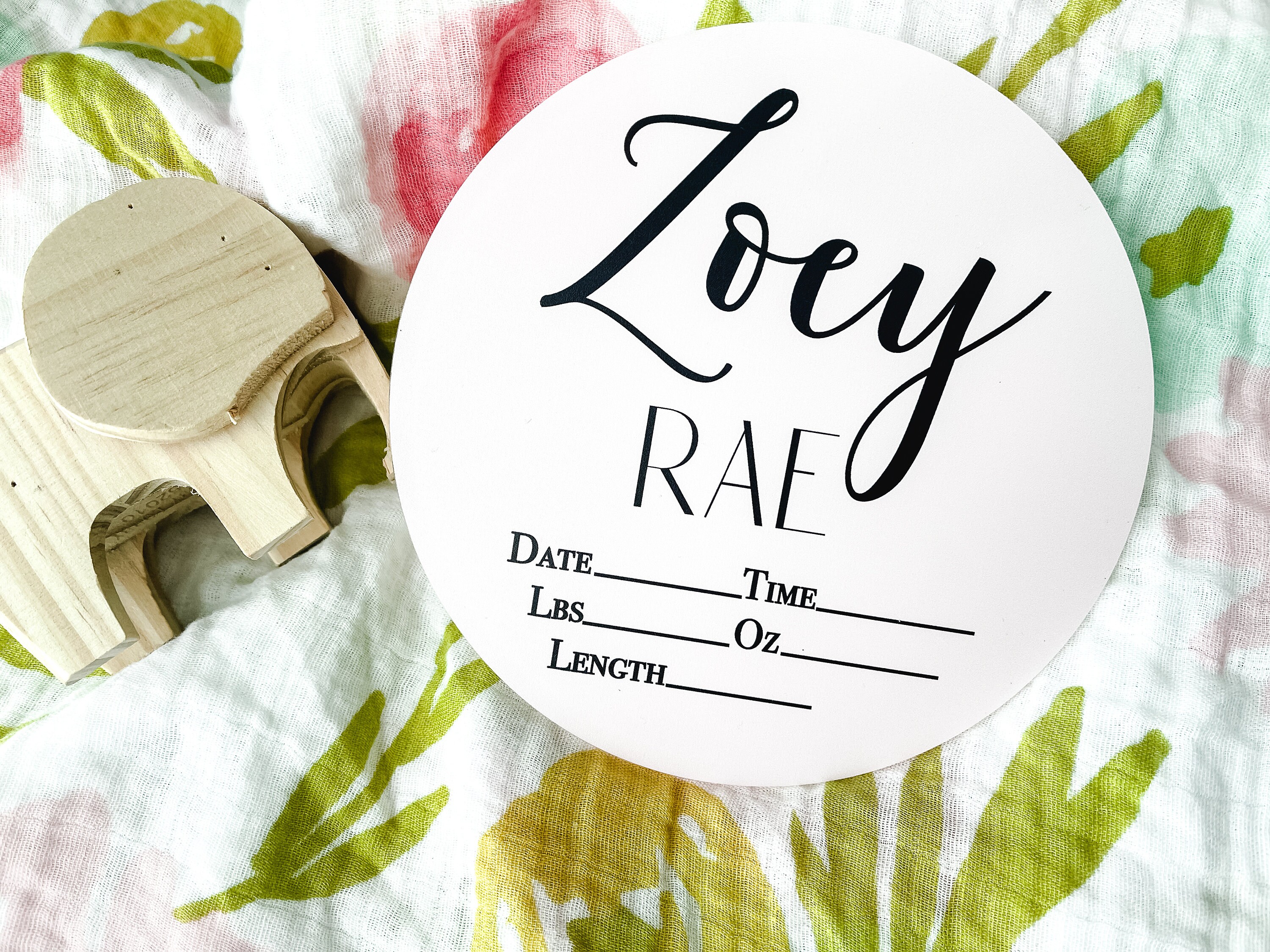 Acrylic Birth Announcement Sign Birth Stats Sign Newborn Etsy Canada