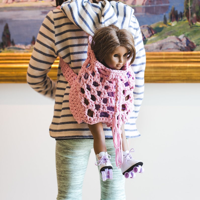 Doll Backpack Carrier Crochet Pattern 15 and 18 Etsy