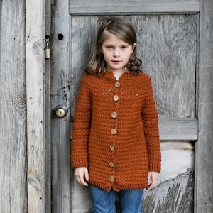 Baby, Toddler, Child, Youth Crochet Cardigan Sweater Pattern, The Willow Cardigan by Teal & Finch image 1