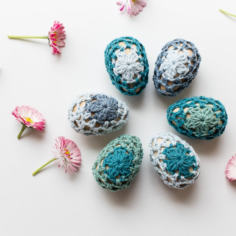 Egg Cozies Crochet Pattern, Easter, Spring, Scrap Yarn Project, Guest Favors DIY image 5