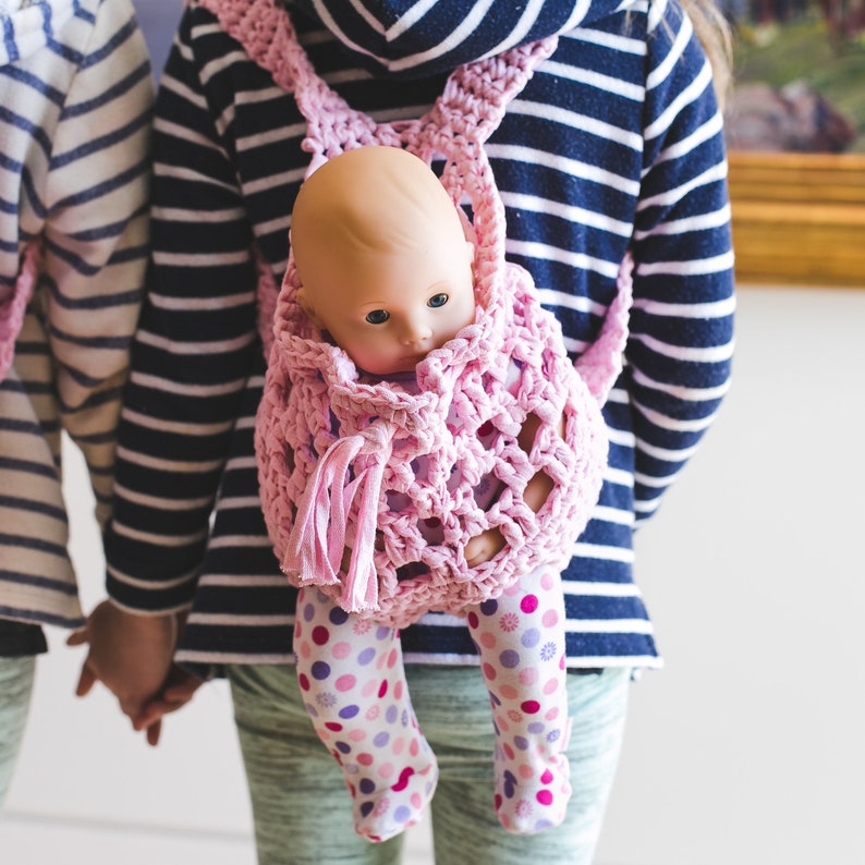 Doll Backpack Carrier Crochet Pattern 15 and 18 Etsy