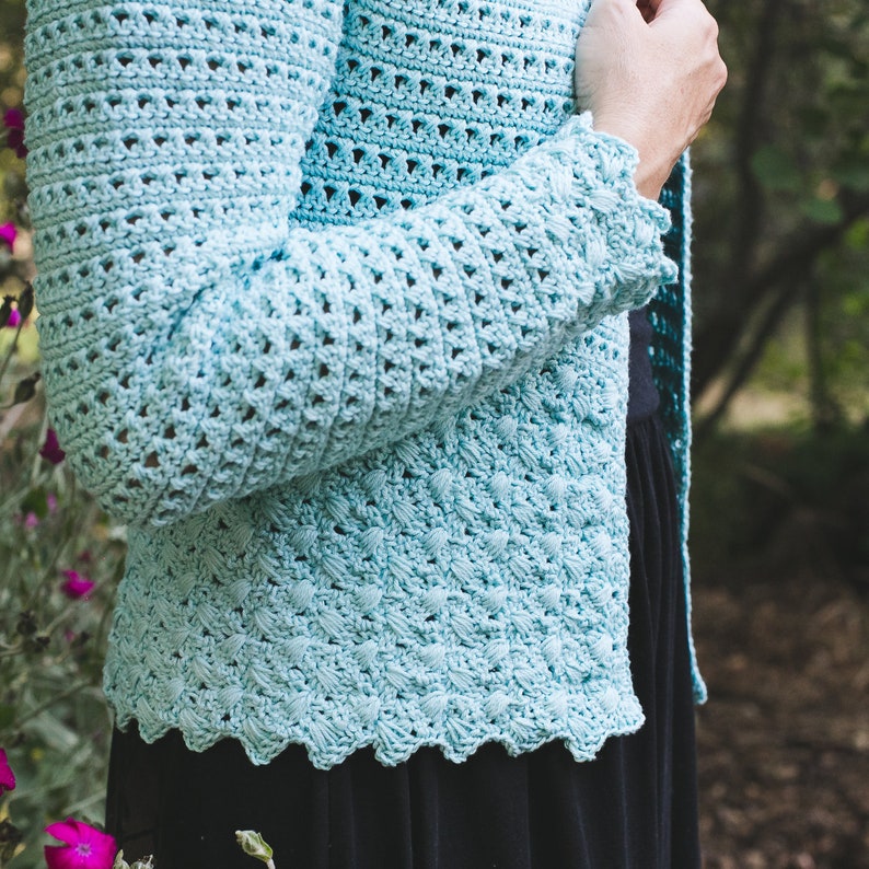Emmeline Cardigan Crochet Pattern, Women's Sizes XS, S, M, L, XL, 2X image 9