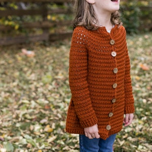 Baby, Toddler, Child, Youth Crochet Cardigan Sweater Pattern, The Willow Cardigan by Teal & Finch image 4