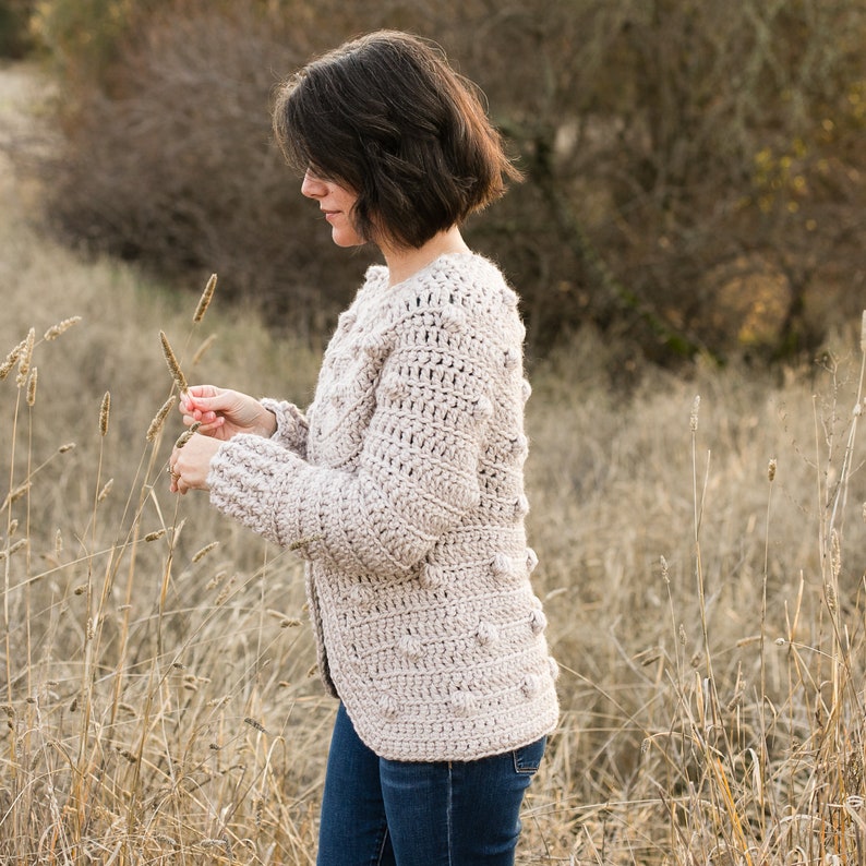 Women's Crochet Sweater Pattern, Super Bulky Yarn, The Hartley, Sizes XS, S/M, L/XL, 2X, 3X/4X image 9