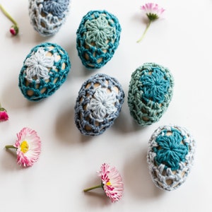 Egg Cozies Crochet Pattern, Easter, Spring, Scrap Yarn Project, Guest Favors DIY image 8