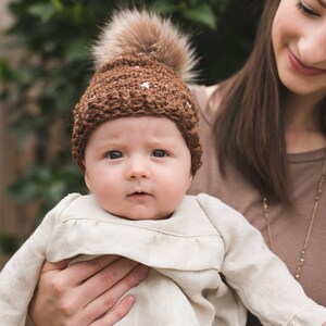 Crochet PATTERN Fair Isle Look Baby Hat, PDF