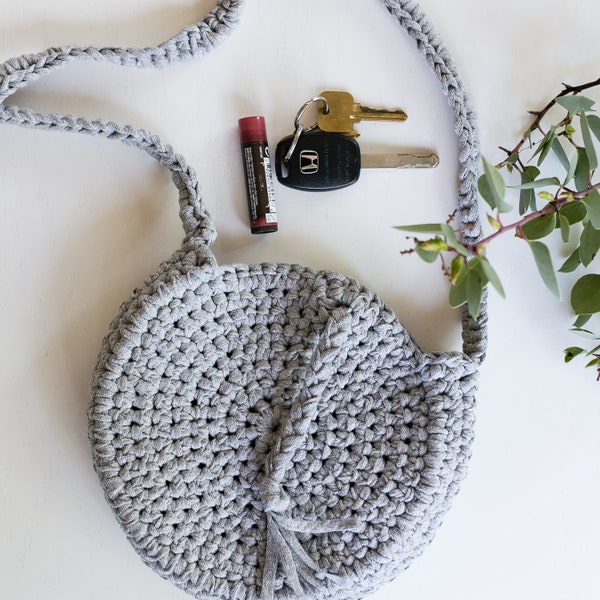 Celestial Crossbody Bag Crochet Pattern, Fabric, T-shirt, Yarn, Crochet Gift Idea, teen, adult gift idea, purse