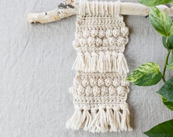 Boho Wall Hanging Crochet PATTERN, DIY Home Decor, Boho décor, Décor, Décor de dortoir