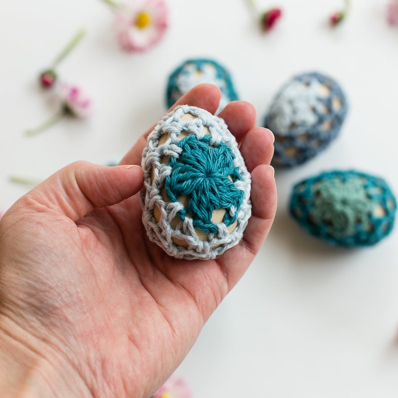 Egg Cozies Crochet Pattern, Easter, Spring, Scrap Yarn Project, Guest Favors DIY image 7