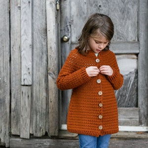 Baby, Toddler, Child, Youth Crochet Cardigan Sweater Pattern, The Willow Cardigan by Teal & Finch image 7